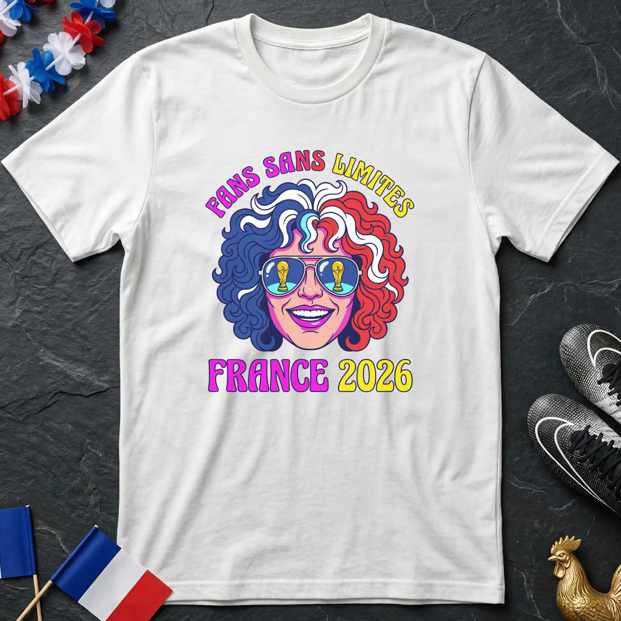 Logo Polygonal Glandes Glow T-Shirt Coupe du Monde