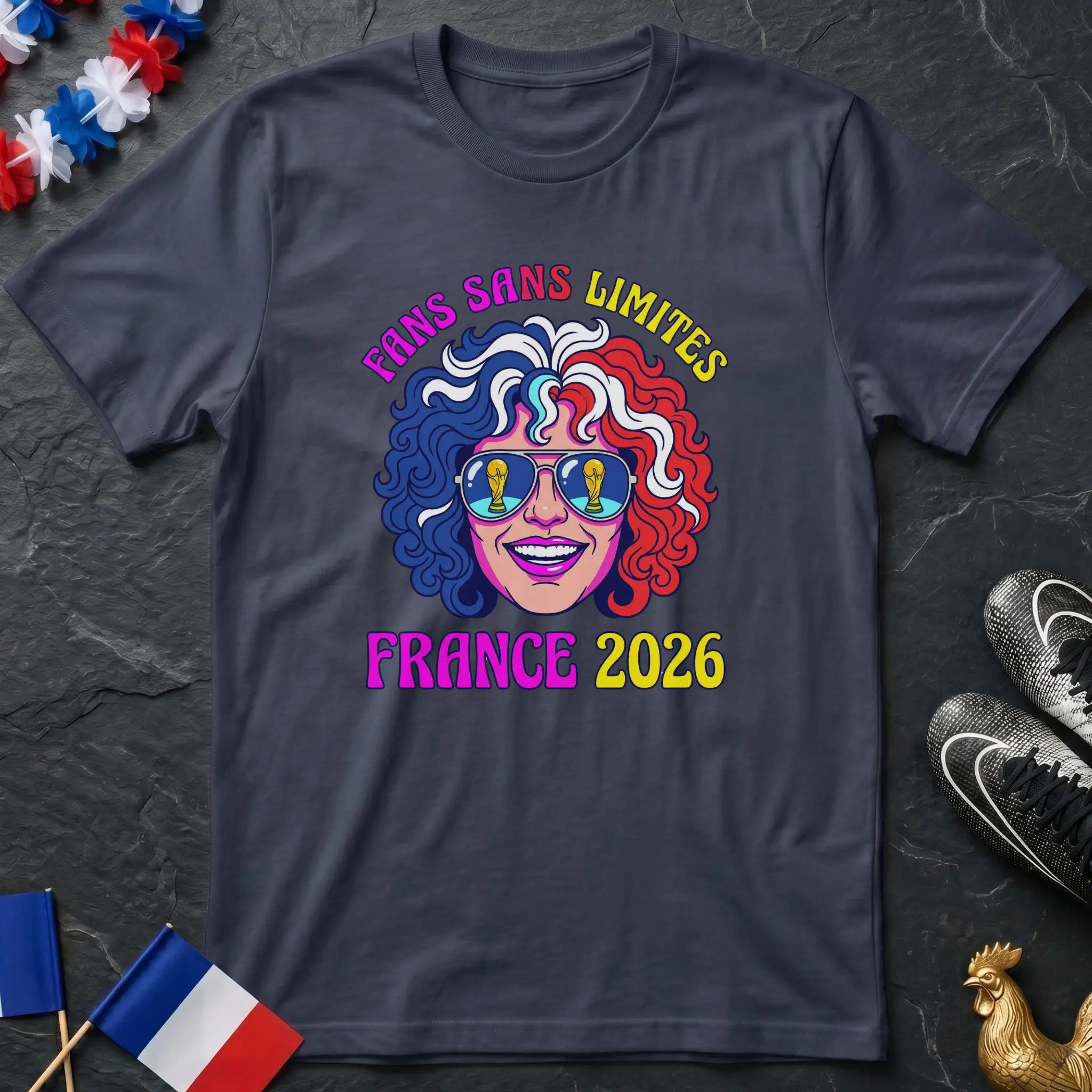 Logo Polygonal Glandes Glow T-Shirt Coupe du Monde