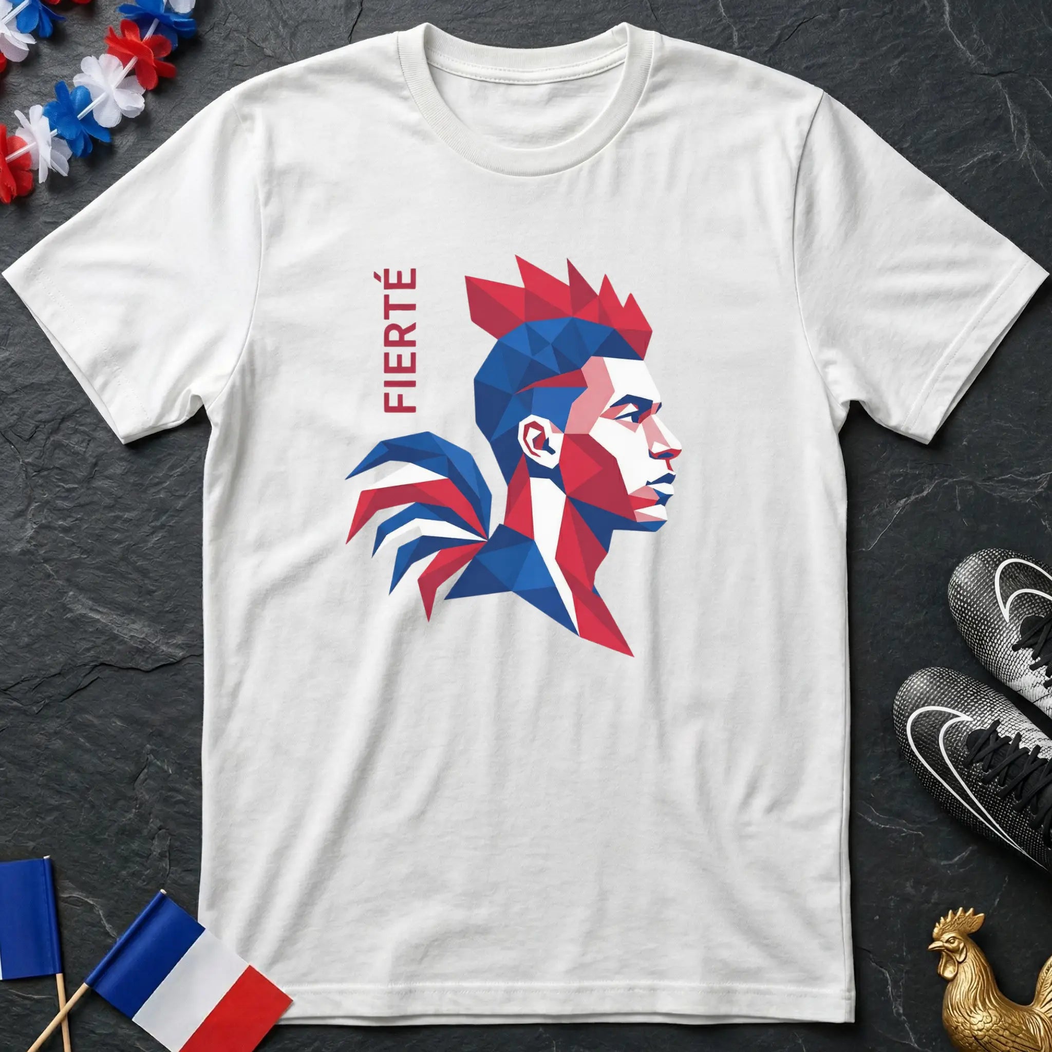 Mbappé en style poulet pop-up Fierte T-Shirt Coupe du Monde