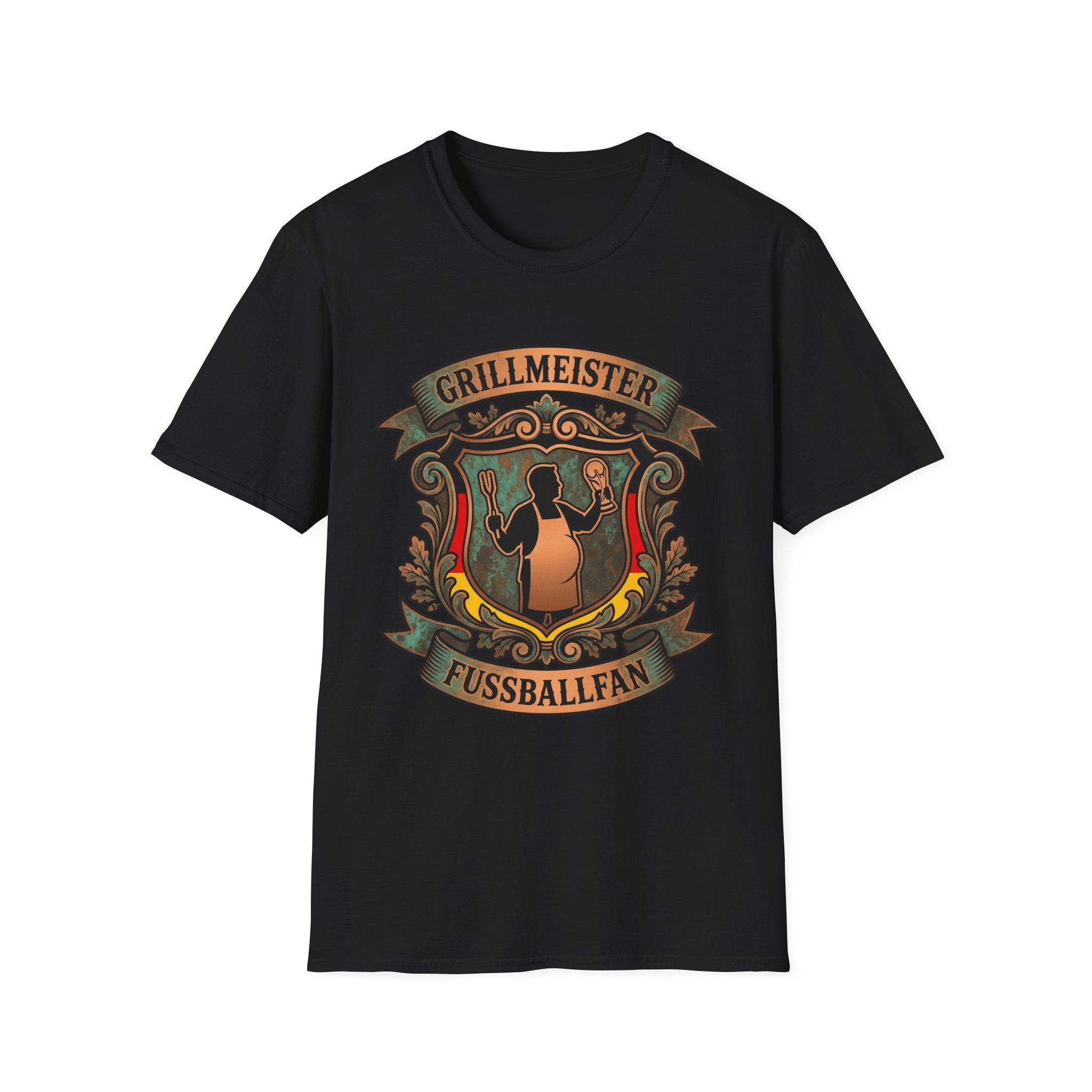 Grillmeister Fußballfan Emblem WM T-Shirt