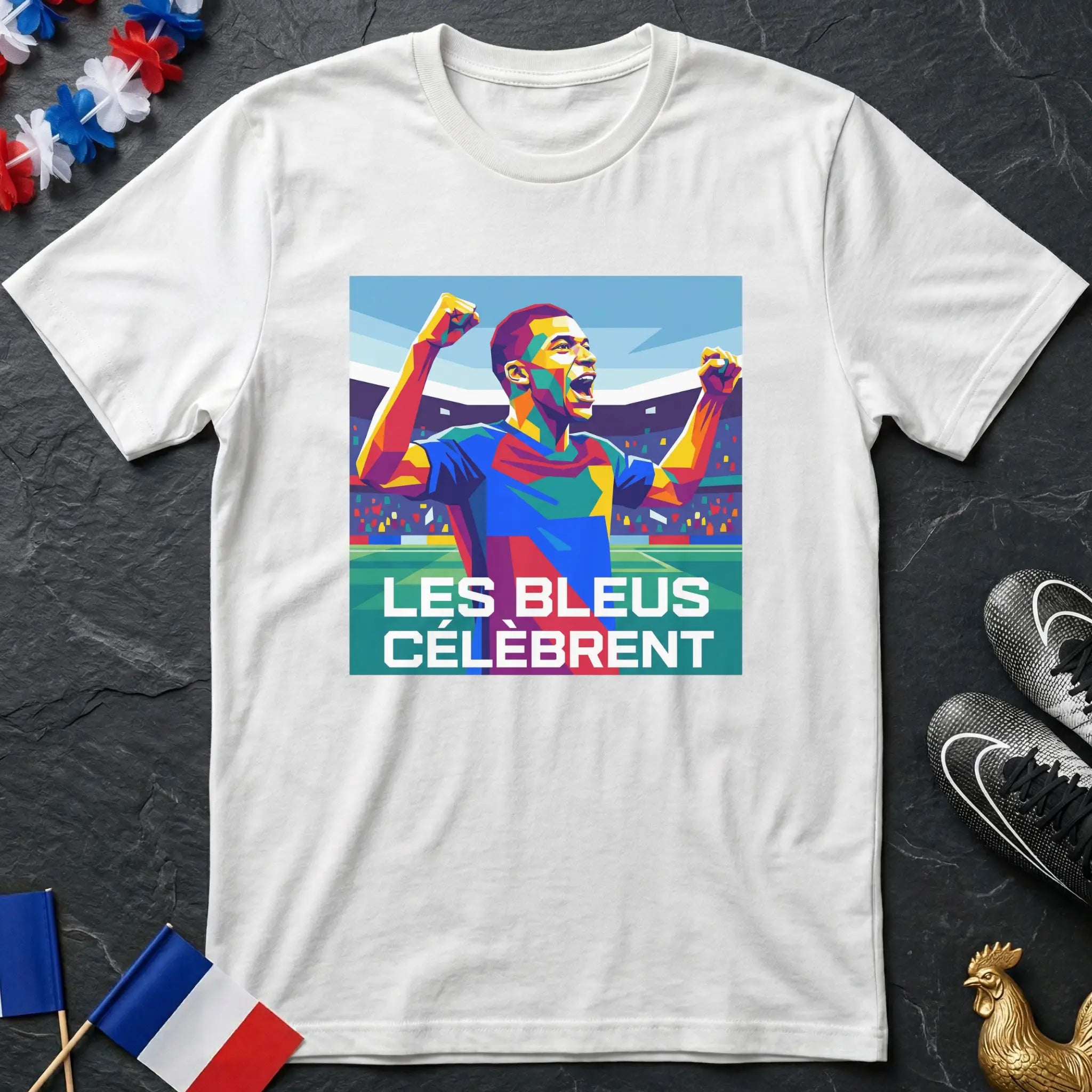 Les Bleus Célèbrent France WPAP Pop Art T-Shirt Coupe du Monde