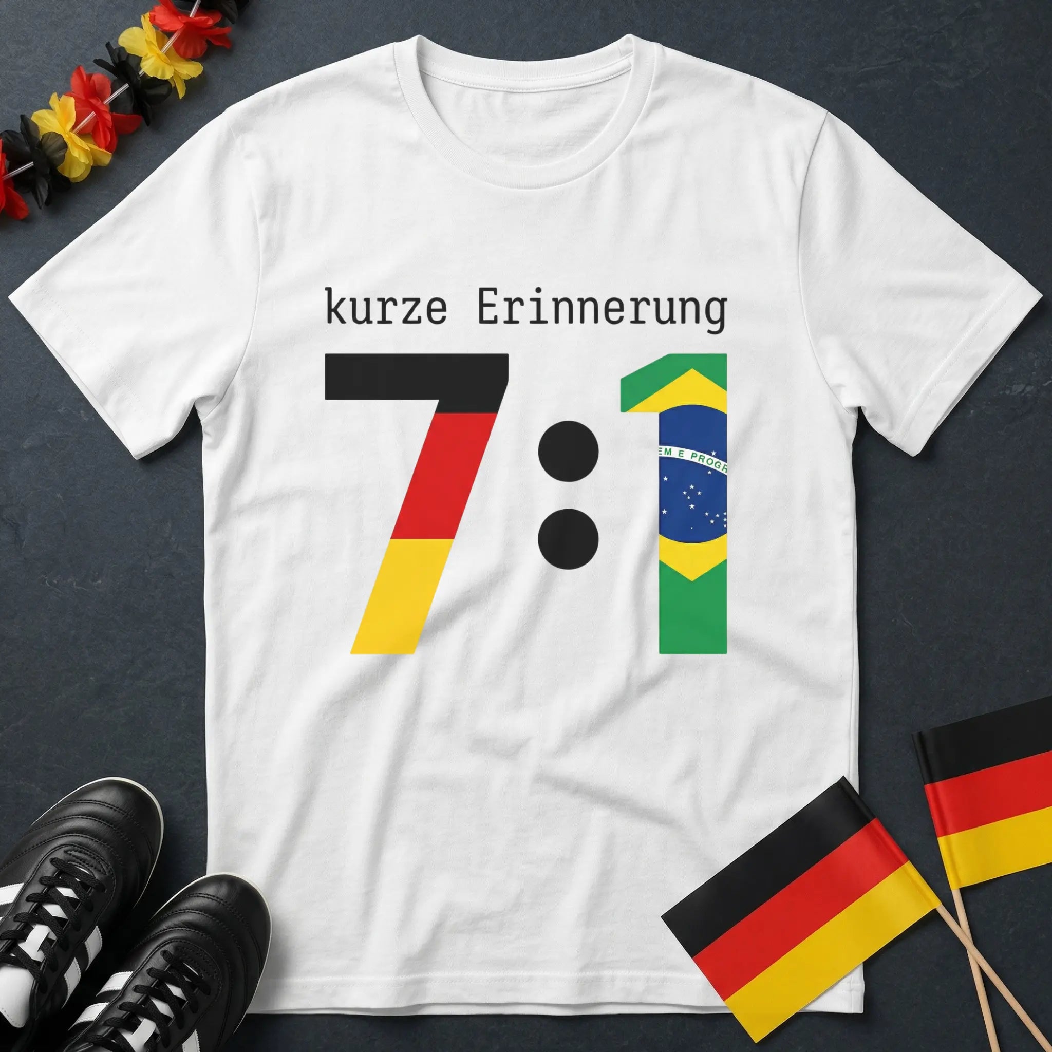 Kurze Erinnerung Deutschland 7 : 1 Brasilien WM T-Shirt