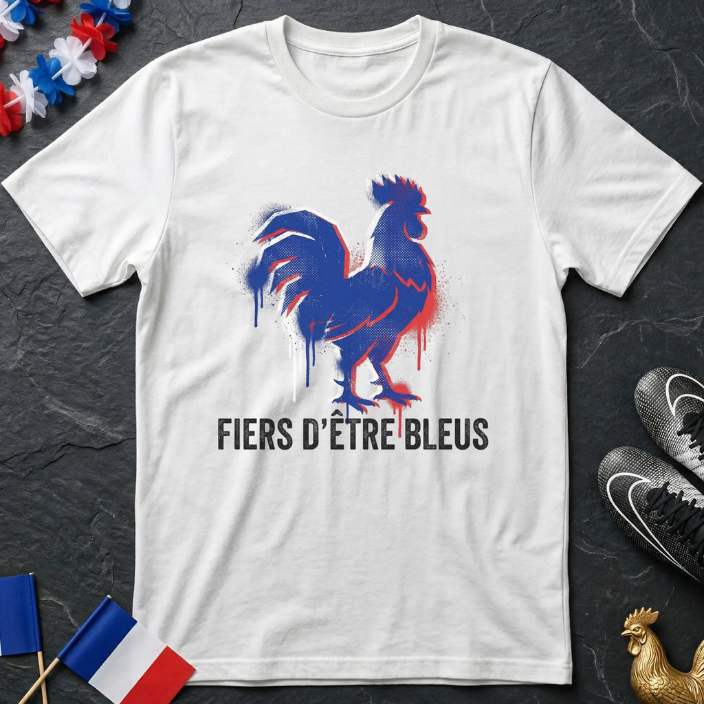 Fiers d'Être Bleus Coq Gaulois France T-Shirt Coupe du Monde