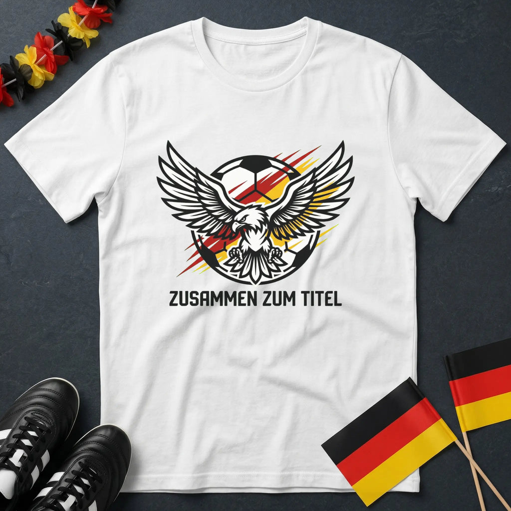 Deutscher Adler Zusammen Zum Titel WM T-Shirt