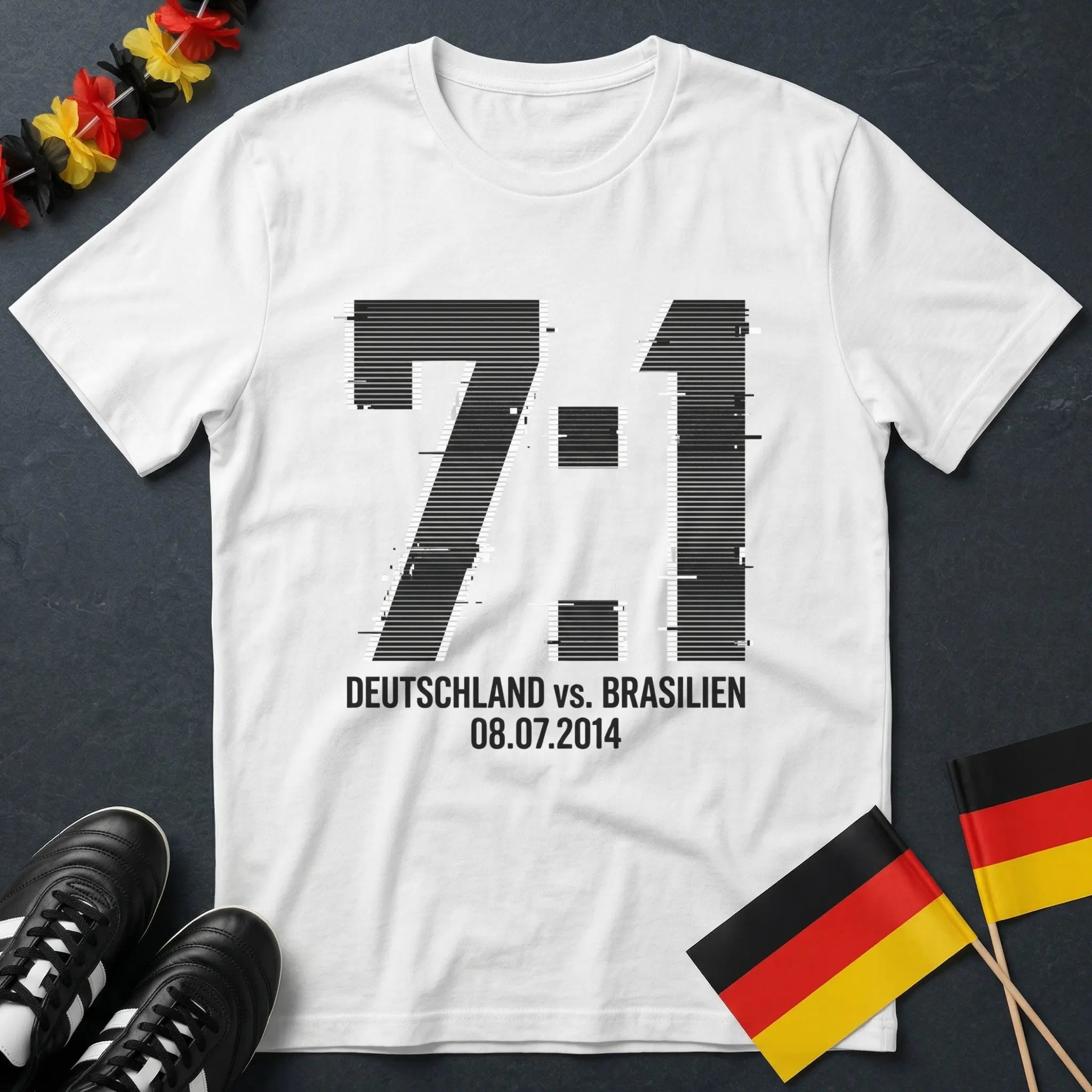 Deutschland 7 : 1 Brasilien Glitch Style WM T-Shirt
