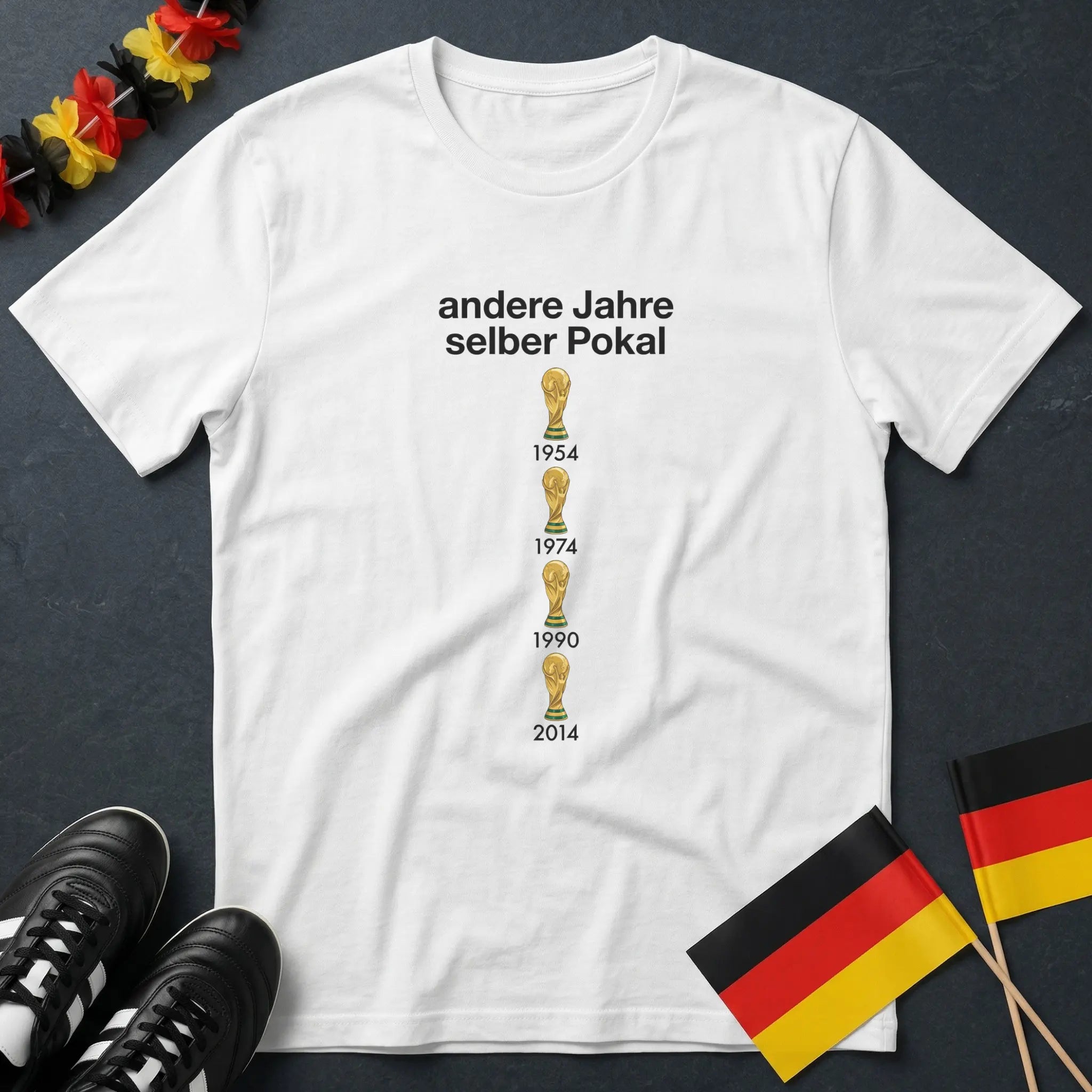 Vertikale Titel Sammlung Deutschland WM T-Shirt
