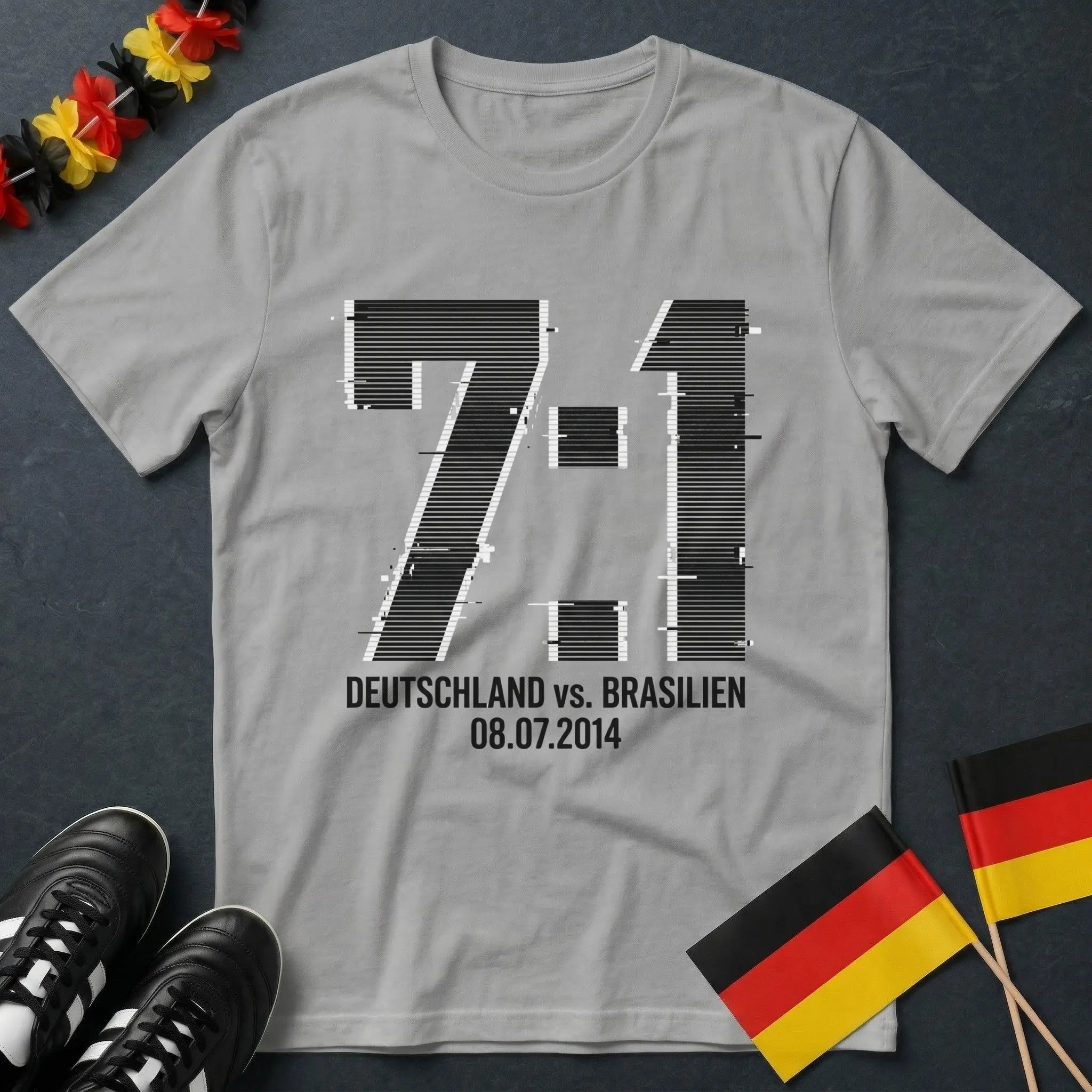 Deutschland 7 : 1 Brasilien Glitch Style WM T-Shirt