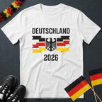 Deutschland 2026 Adler mit Fahnen WM T-Shirt