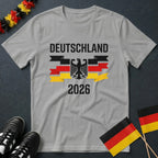 Deutschland 2026 Adler mit Fahnen WM T-Shirt