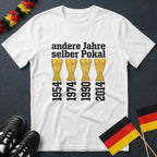 Deutschland Andere Jahre Selber Pokal 54 74 90 14 WM T-Shirt