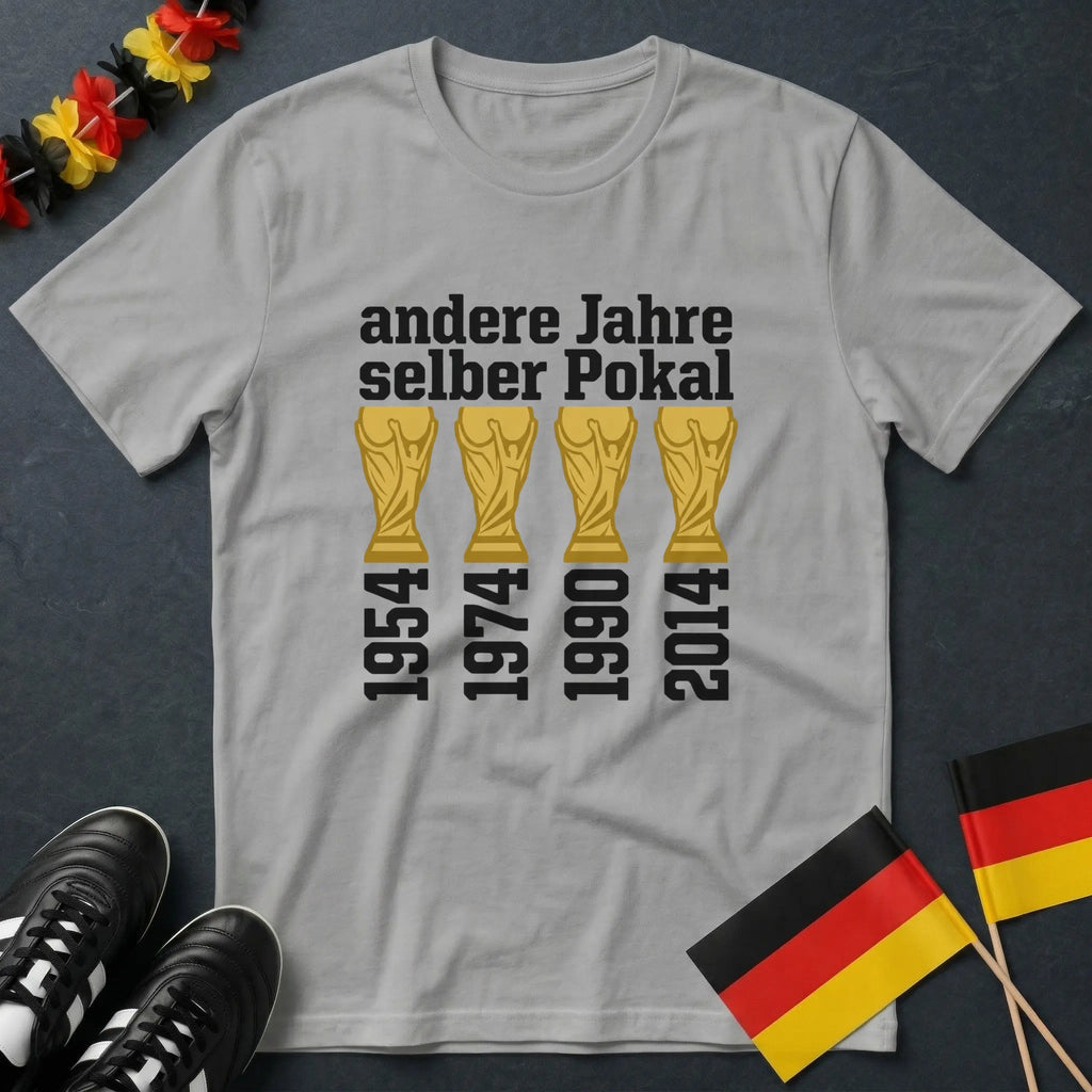 Deutschland Andere Jahre Selber Pokal 54 74 90 14 WM T-Shirt