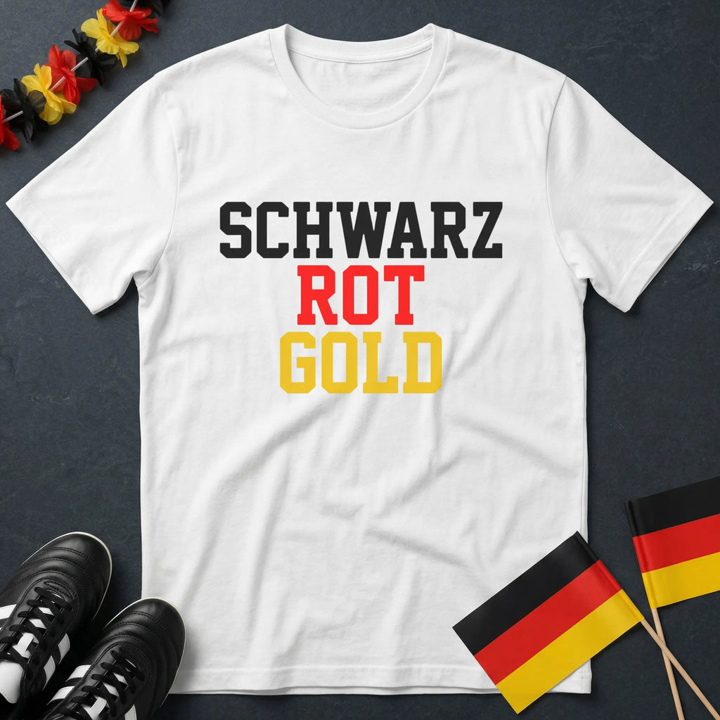 Deutschland Schwarz Rot Gold WM T-Shirt