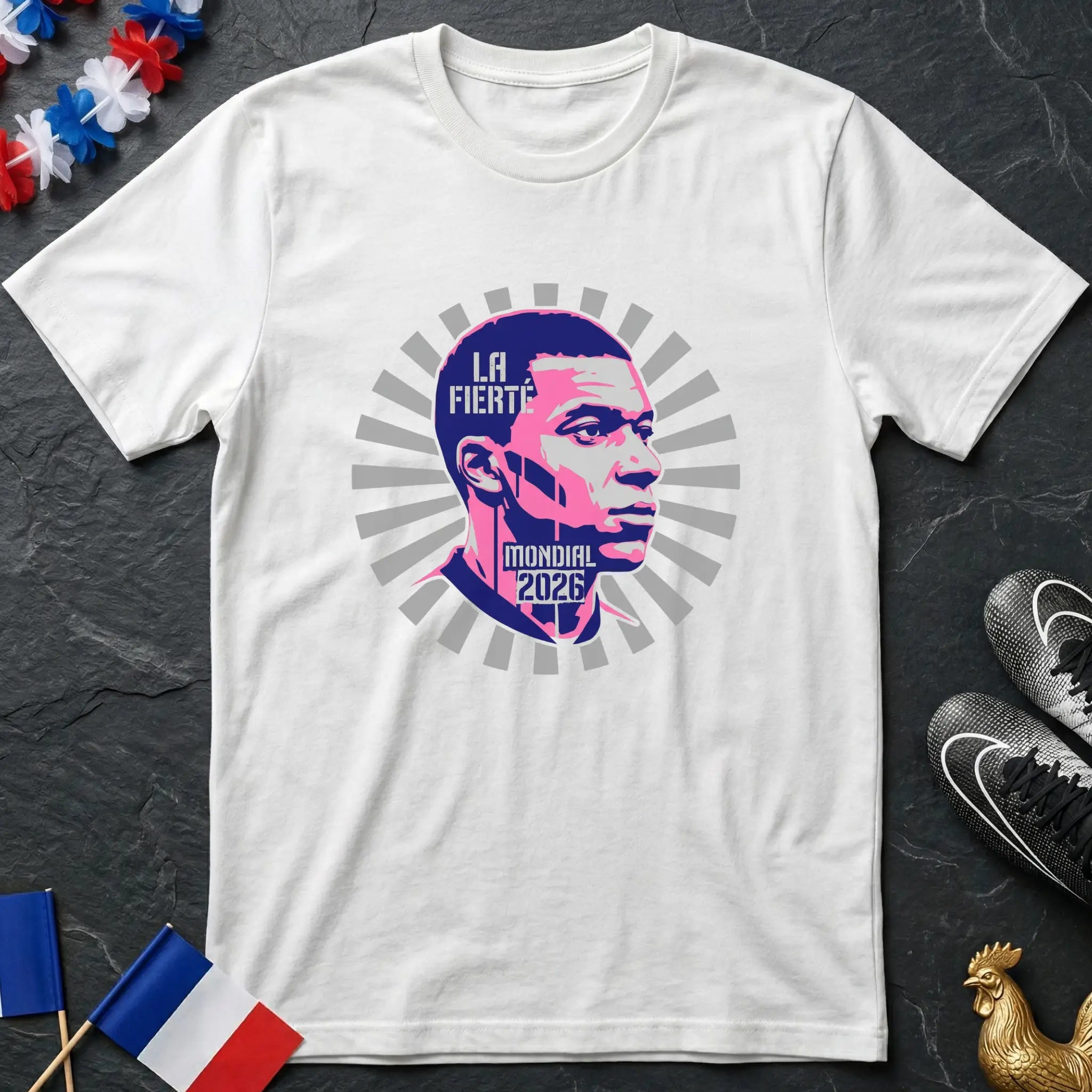 Pop Art Kylian Mbappé La Fierté Mondial 2026 T-Shirt Coupe du Monde
