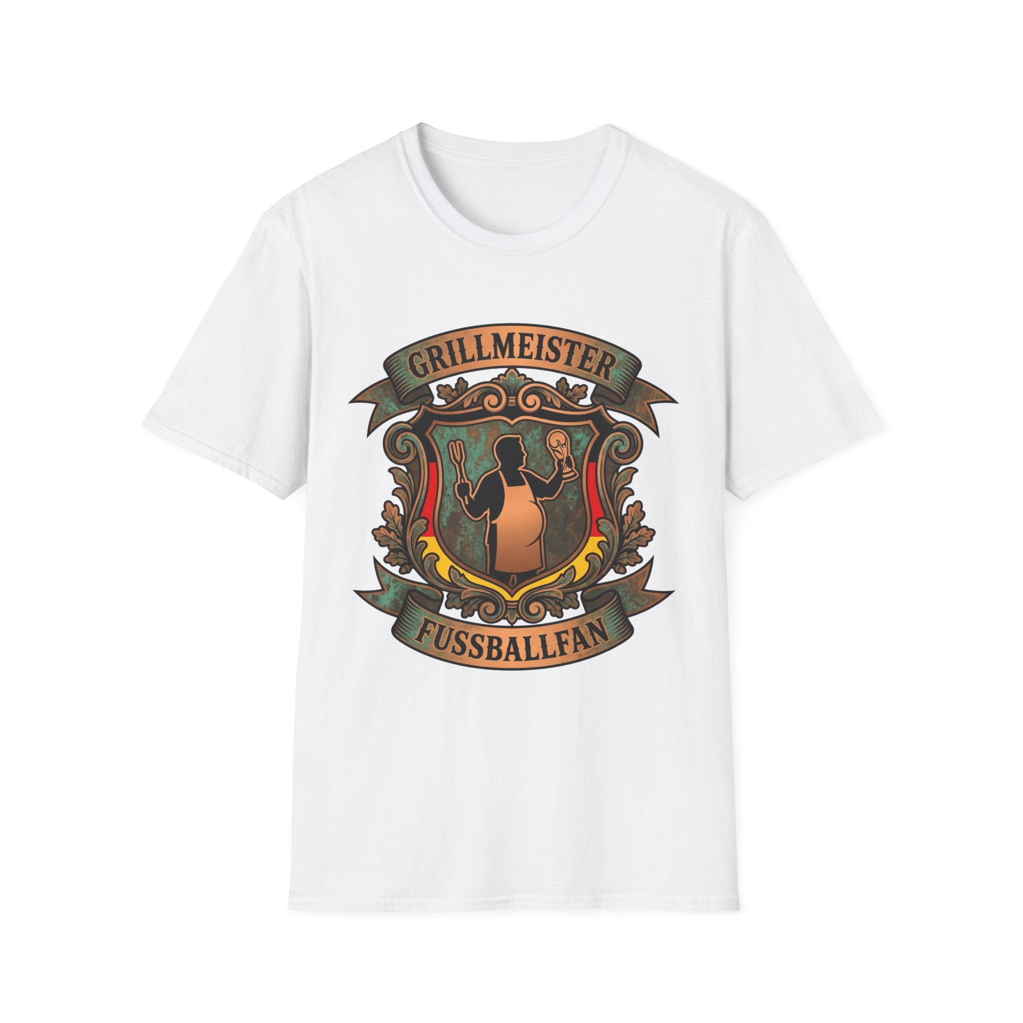 Grillmeister Fußballfan Emblem WM T-Shirt