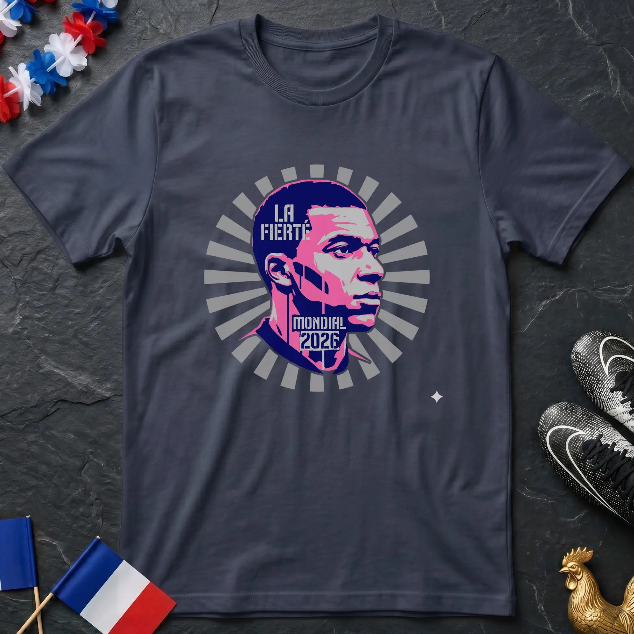 Pop Art Kylian Mbappé La Fierté Mondial 2026 T-Shirt Coupe du Monde