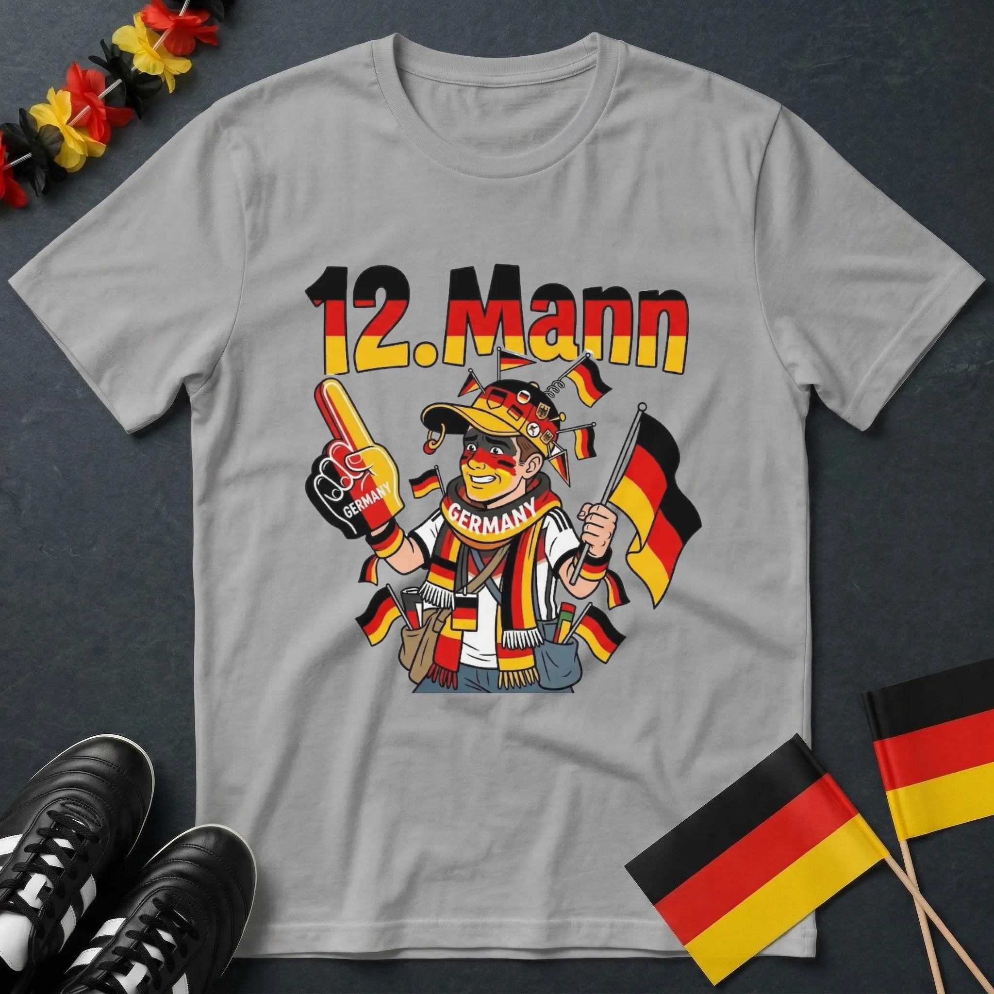 12. Mann Deutschland Comic Fan WM T-Shirt