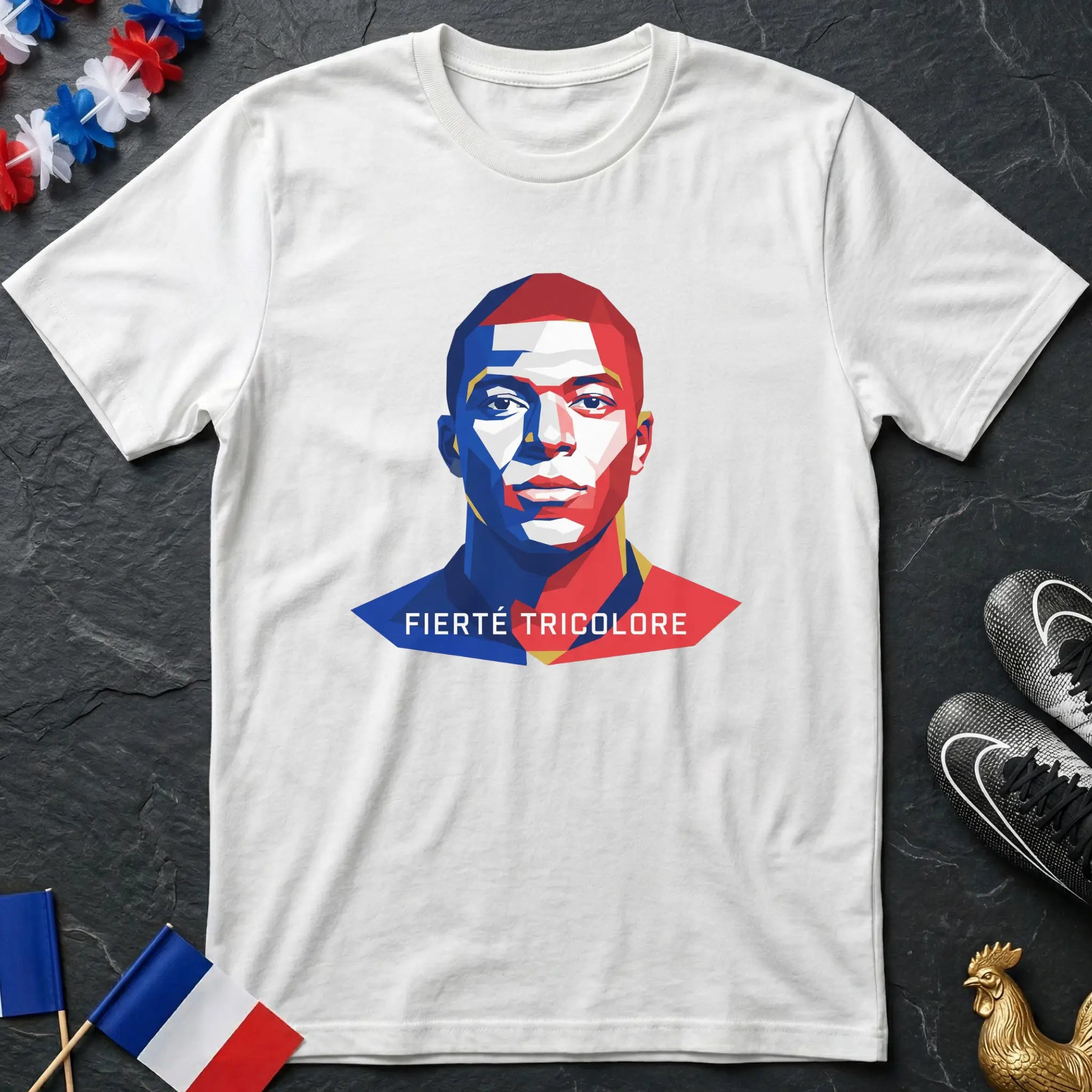 Kylian Mbappé Fierté Tricolore T-Shirt Coupe du Monde
