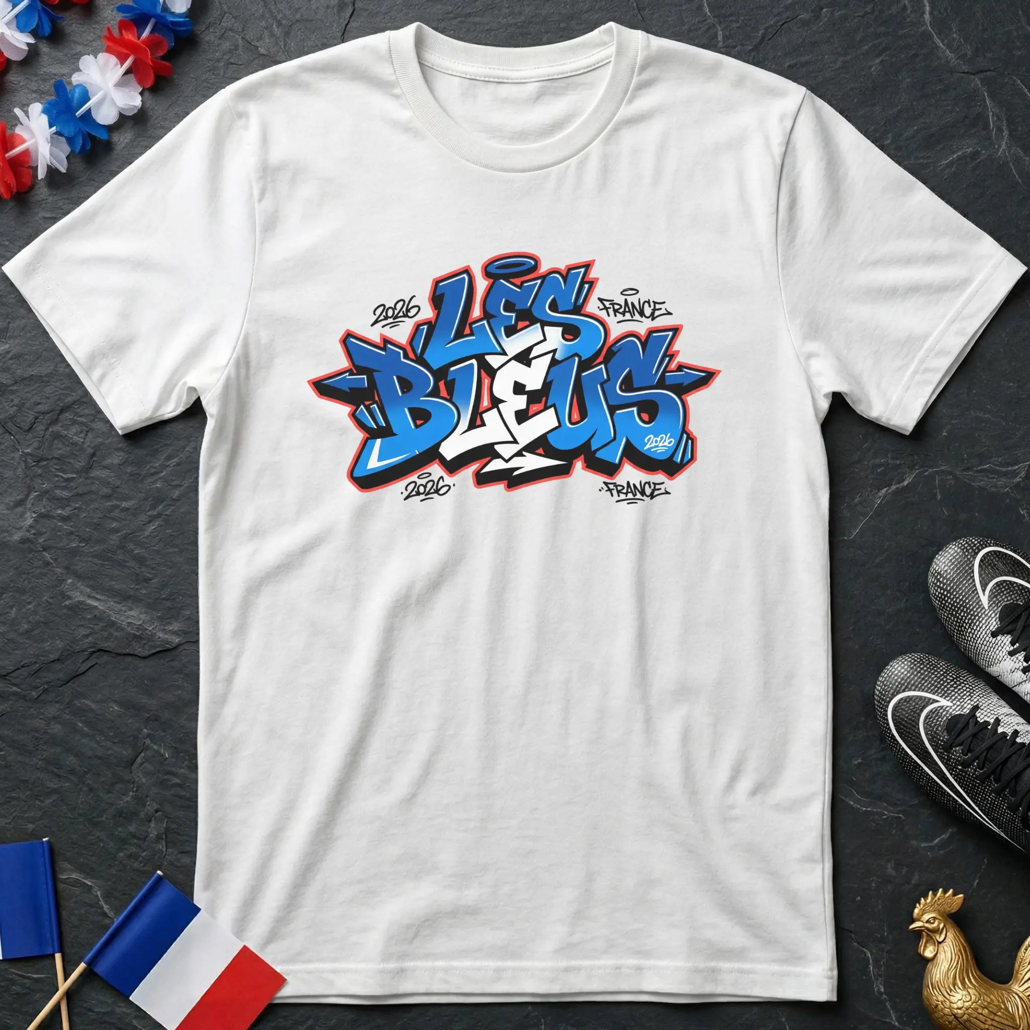 Graffiti Wildstyle Les Bleus France 2026 T-Shirt Coupe du Monde