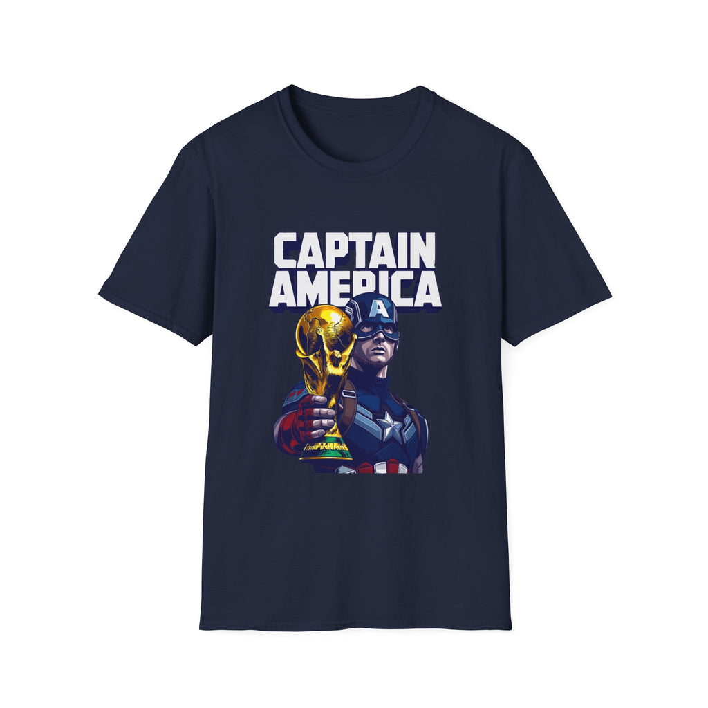 Captain America with World Cup Soccer WC T-Shirt