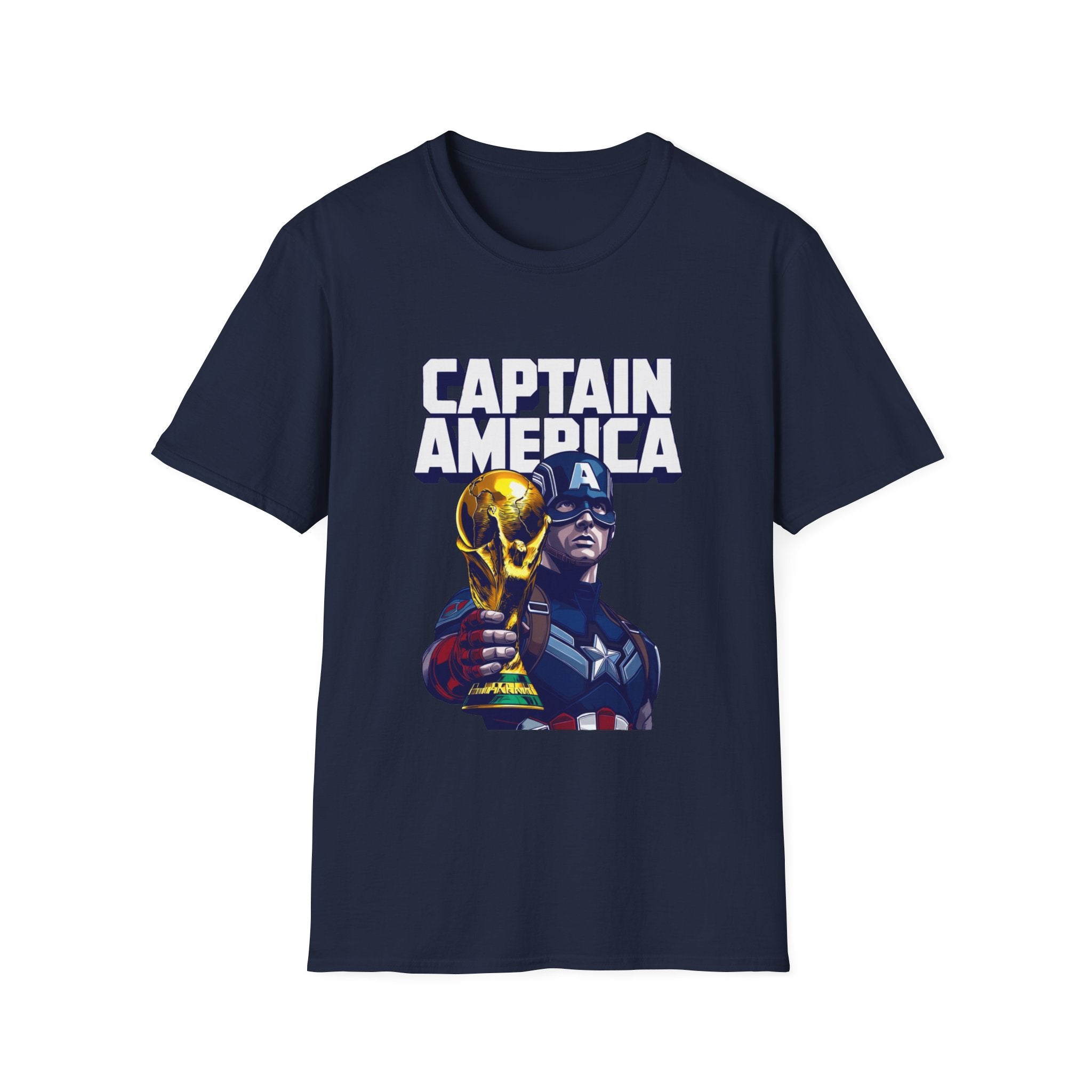Captain America with World Cup Soccer WC T-Shirt