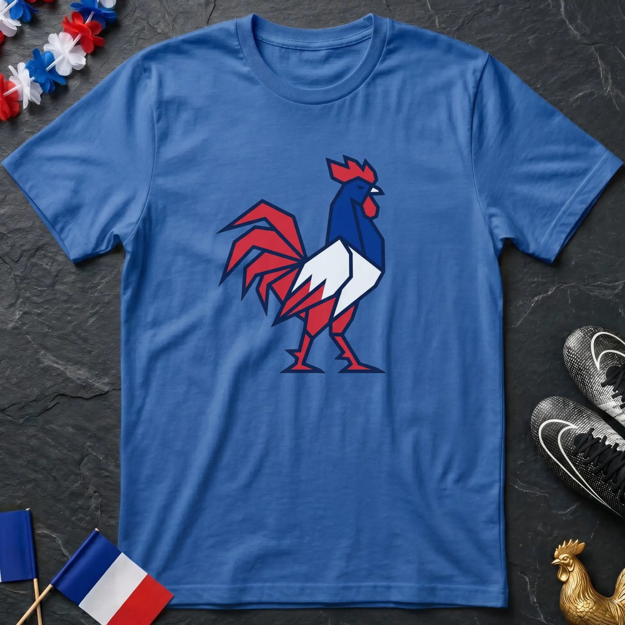 Coq Gaulois Géométrique France T-Shirt Coupe du Monde
